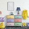 Sorbus 6 Drawers Dresser- Storage Unit with Steel Frame, Wood Top, Fabric Bins - for Bedroom, Closet, Office and more
